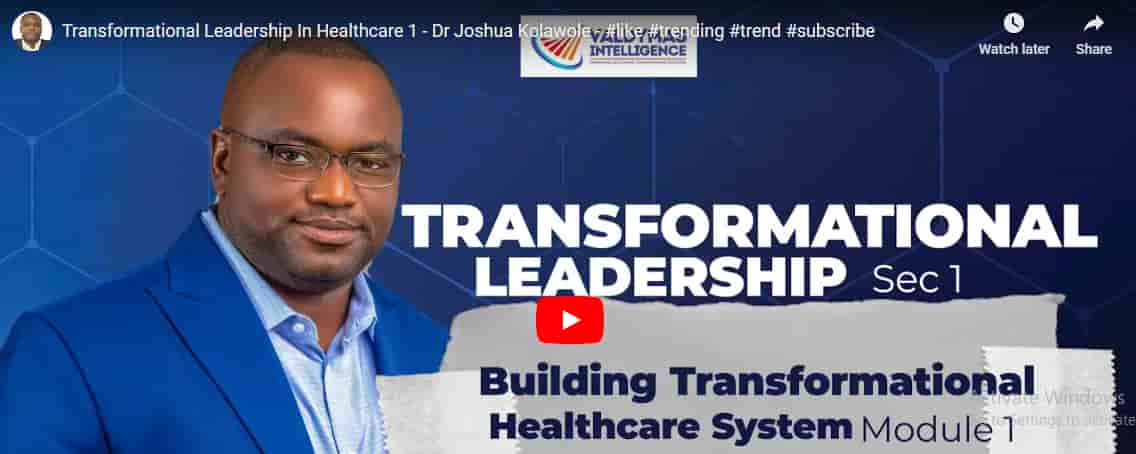 Transformational Leadership In Healthcare 1